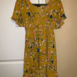 Shinestar Yellow Floral Dress